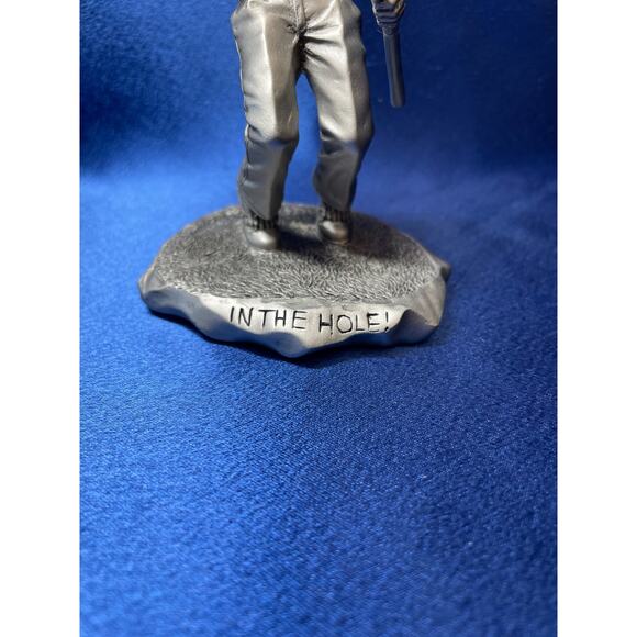 Barry Austin In The Hole Detailed Pewter Golfing Sculpture - Picture 7 of 9